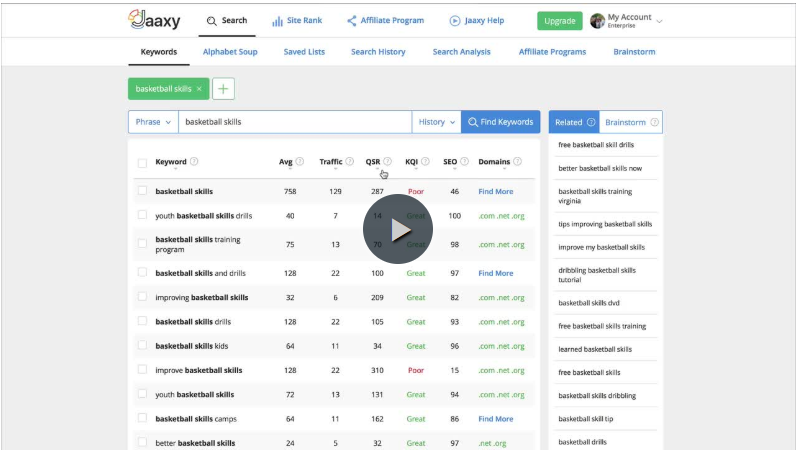 Watch Video on How Jaaxy Can Help You Find Keywords for Your Business Success