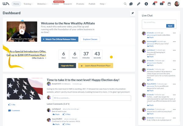 New Design and Layout of Wealthy Affiliate