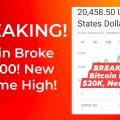 Breaking! Bitcoin Broke $20,000 Mark! New All Time High (ATH)!