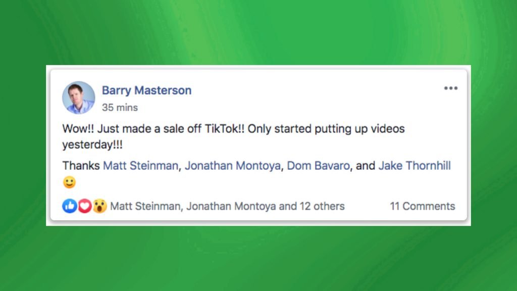 15 Second Free Leads Testimonial by Barry Masterson