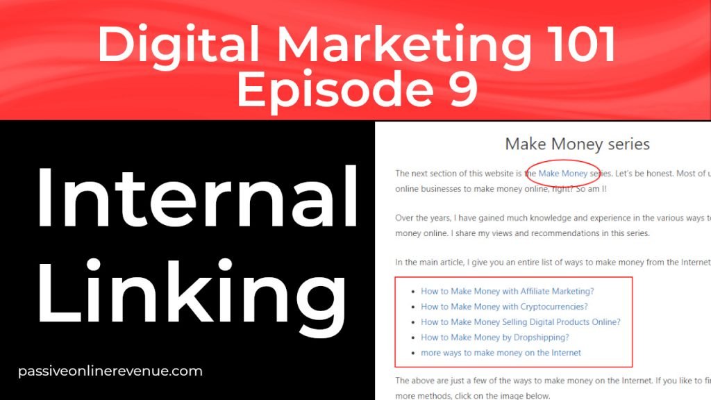 On Page SEO - Internal Linking - 6th of 12 Techniques That Work | Episode 9 | Digital Marketing 101