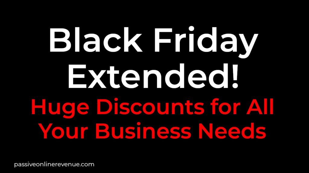 Black Friday Extended - Huge Discounts for All Your Business Needs