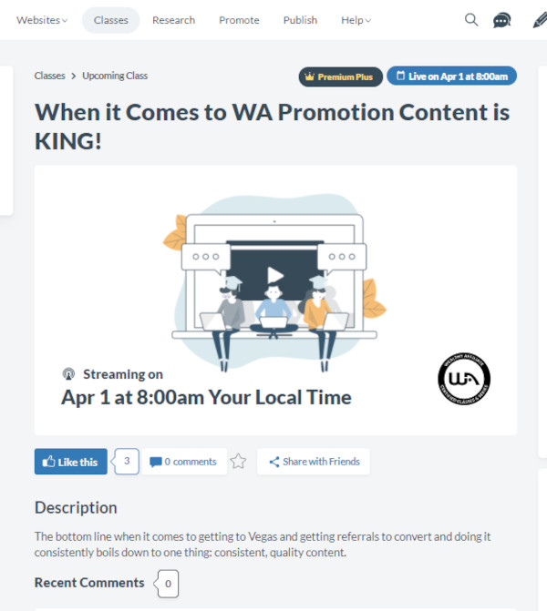 When it Comes to WA Promotion Content is KING!